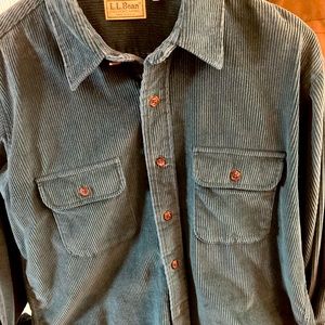 Vintage LL Bean Corduroy Button Up Shirt